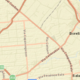 Bagnarola Street Map