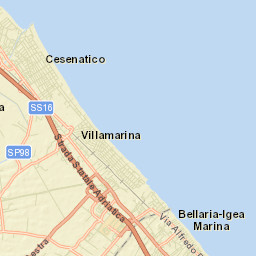 Cesenatico Street Map