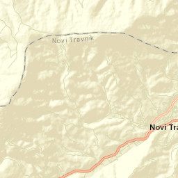 Novi Travnik Street Map