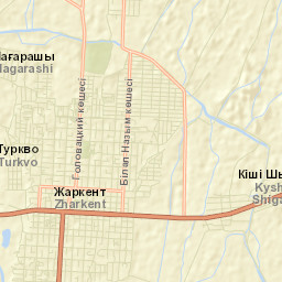 Zharkent Street Map