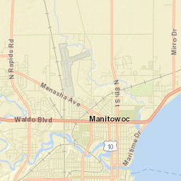 1010 South 8th Street, Manitowoc, WI Street Map