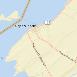 Cape Vincent New York Street Map