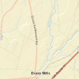 Evans Mills New York Street Map