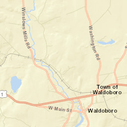 Waldoboro Street Map