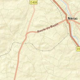 Nérac Street Map