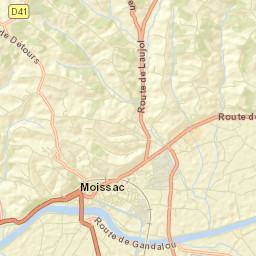 Moissac Street Map