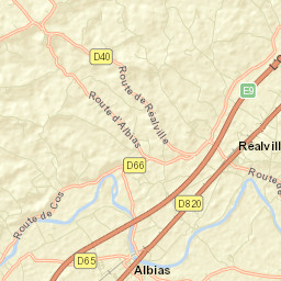 Réalville Street Map