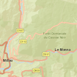 Millau Street Map