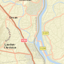 Laudun-l'Ardoise Street Map