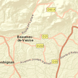 Aubignan Street Map