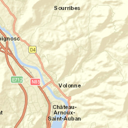 Volonne Street Map