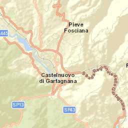 Castelnuovo di Garfagnana Street Map