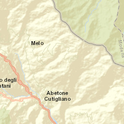 Cutigliano Street Map