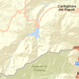 Castiglione dei Pepoli Street Map
