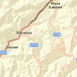 Dovadola Street Map