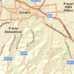 Cesena Street Map