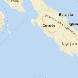 Ugljan Street Map