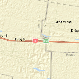 Comuna Drăghiceni Street Map