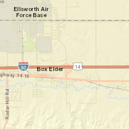 500 N Ellsworth Rd Box Elder SD Street Map
