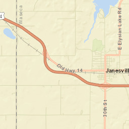Janesville Street Map