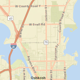 Oshkosh Street Map