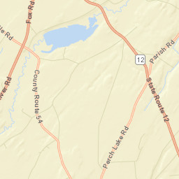 Perch River New York Street Map