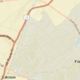 Fort Drum Street Map