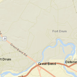 Great Bend New York Street Map