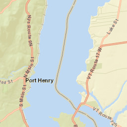 Port Henry New York Street Map