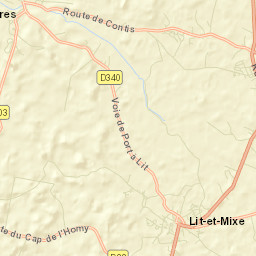 Lit-et-Mixe Street Map