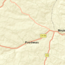 Mézin Street Map