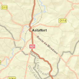 Astaffort Street Map