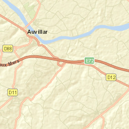 Auvillar Street Map