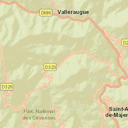 Valleraugue Street Map