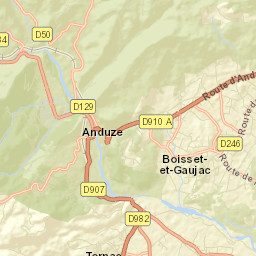 Boisset-et-Gaujac Street Map