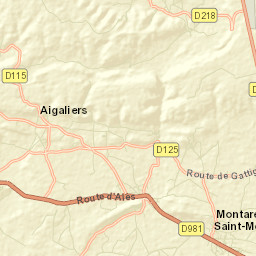 Montaren-et-Saint-Médiers Street Map