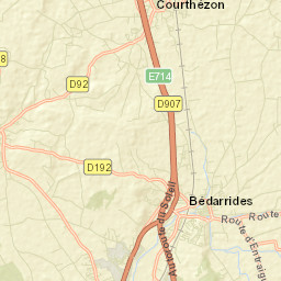 Bédarrides Street Map