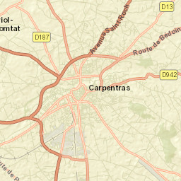Carpentras Street Map