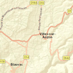 Villes-sur-Auzon Street Map
