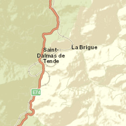 Tende Street Map