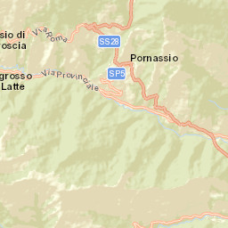 Pornassio Street Map