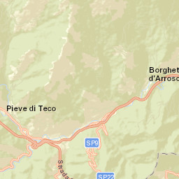 Pieve di Teco Street Map