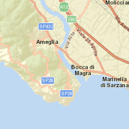 Ameglia Street Map