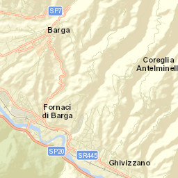 Fornaci di Barga Street Map