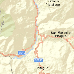 Piteglio Street Map