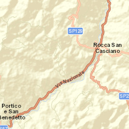 Rocca San Casciano Street Map