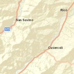 Cusercoli Street Map