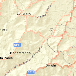 Longiano Street Map
