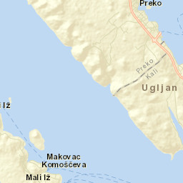Preko Street Map