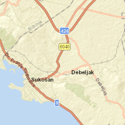 Sukošan Street Map